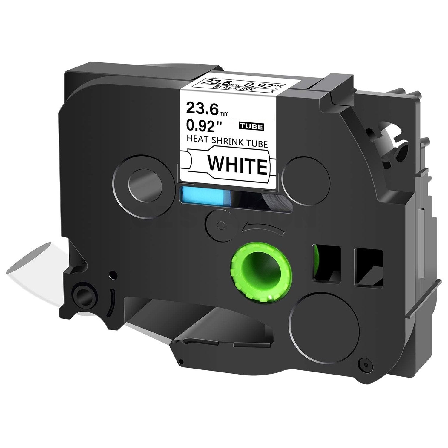 3 x Brother HSe-251 HSe251 Compatible 23.6mm Black Text on White Heat Shrink Tube Tape - 1.5 meters