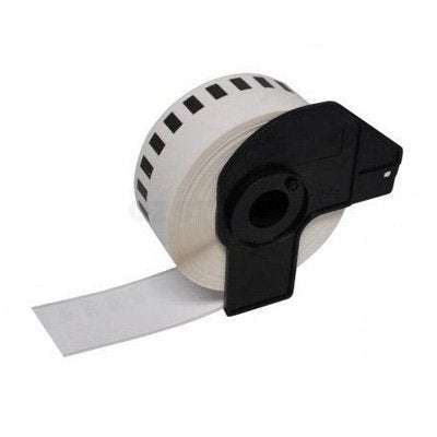 10 x Brother DK-22214 DK22214 Compatible Black Text on White Continuous Paper Label Roll 12mm x 30.48m