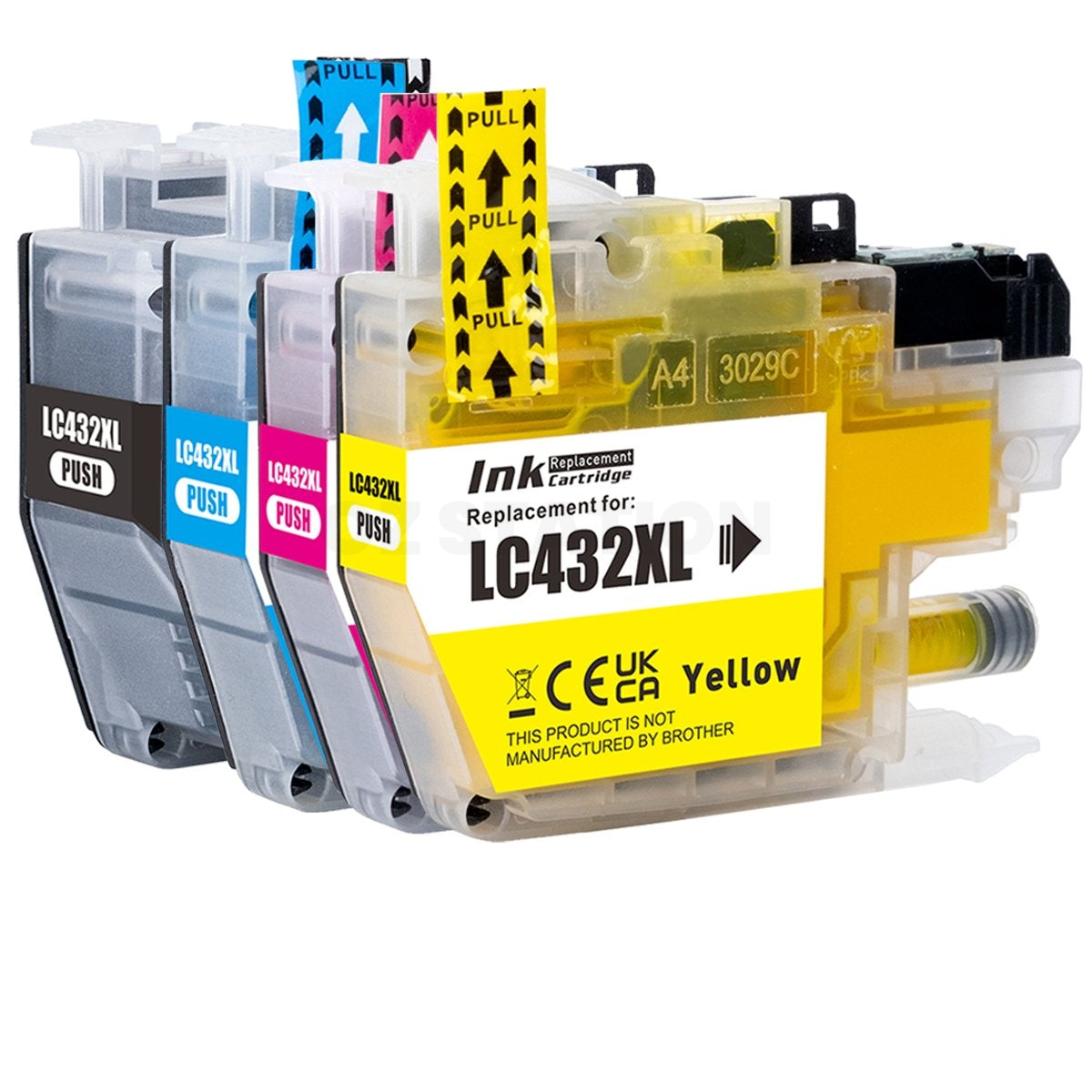 10 Pack Brother LC-432XL LC432XL Compatible High Yield Ink Cartridges Combo [4BK, 2C, 2M, 2Y]