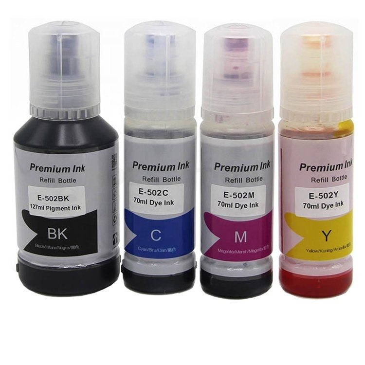 20-Pack Compatible Epson T502 EcoTank Ink Bottles [5BK+5C+5M+5Y]