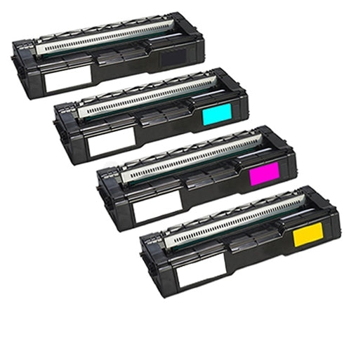 2 Sets of 4 Pack Ricoh SP C252DN / SP C252SF / SP C262SFNW (407720-407723) Compatible Toner Combo [2BK+2C+2M+2Y]