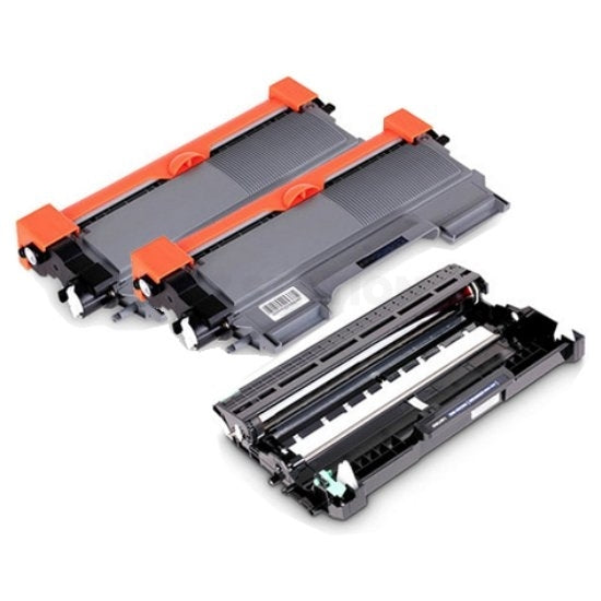 Brother Compatible 2 x TN-2030 TN2030 Toner Cartridge + Compatible 1 x DR-2225 Drum Unit Combo