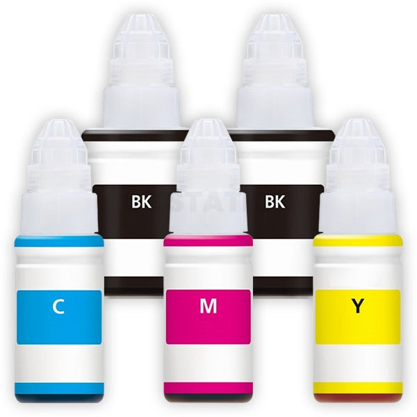 5-Pack Compatible Canon GI690 Ink Bottles [2BK+1C+1M+1Y]