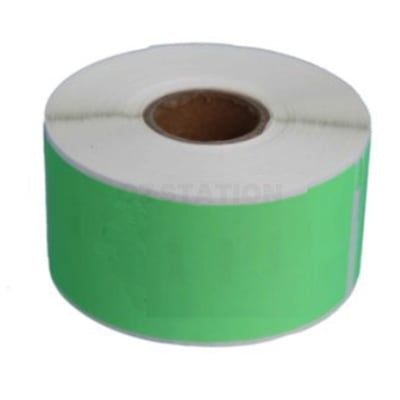 5 x Dymo SD99012 Compatible Green Label Roll 36mm x 89mm - 260 labels per roll