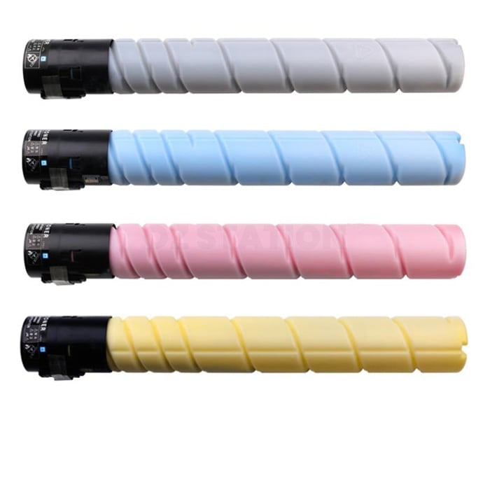 4 Pack Konica Minolta BIZHUB C360 TN319 Compatible Toner Cartridge A11G190 - A11G490 [1BK,1C,1M,1Y]