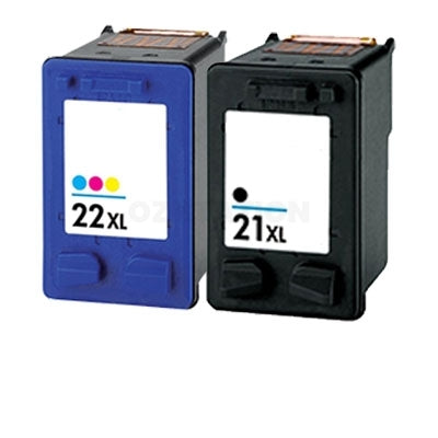 4 Pack HP 21XL + 22XL Compatible Inkjet Cartridges C9351CA + C9352CA [2BK,2CL]