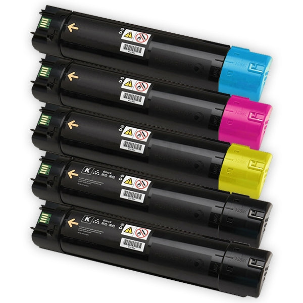 5 Pack Fuji Xerox DocuCentre SC2020 Compatible Toner Combo (CT202246 - CT202249)