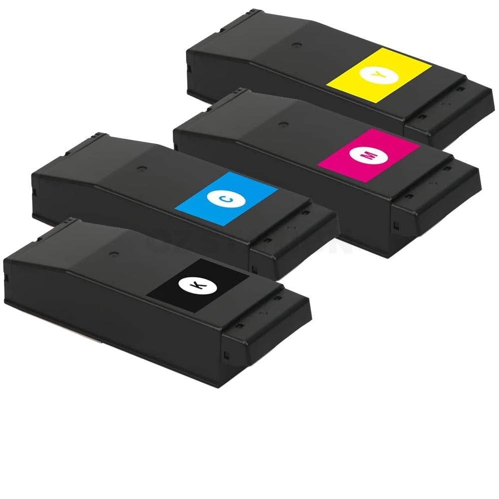 4 Pack OKI Compatible C650 C650dn Toner Cartridge Combo YA8001-1088G036 YA80011088G036 - YA8001-1088G033 [1BK,1C,1M,1Y]