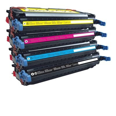 4 Pack HP Q6460A-Q6463A Q6460AQ6463A (644A) Compatible Toner Cartridges [1BK,1C,1M,1Y]