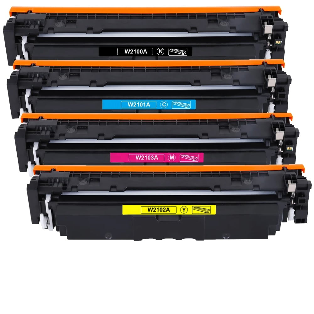 4 Pack HP 210A W2100A-W2103A W2100AW2103A Compatible Toner Cartridges Combo [1BK,1C,1M,1Y]