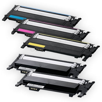 5-Pack Compatible Samsung CLP-360, CLP360, CLP-365, CLX-3300, CLX-3305 Cartridge Combo CLT406S - [2BK,1C,1M,1Y]