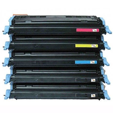 5 Pack HP C9720A-C9723A C9720AC9723A (641A) Compatible Toner Cartridges [2BK,1C,1M,1Y]