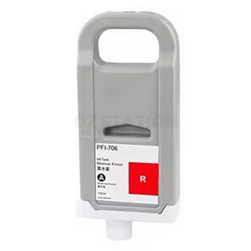 Compatible Canon PFI-706R PFI706R Red Ink Cartridge - 700ML