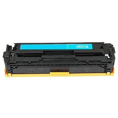 HP CF211A (131A) Compatible Cyan Toner Cartridge - 1,800 Pages