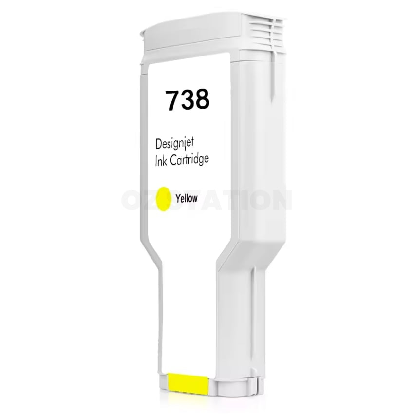 HP 738 Compatible Yellow 300ML DesignJet Ink Cartridge 676M8A