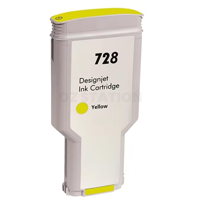 HP 728 Compatible Yellow 300ML Inkjet Cartridge F9K15A