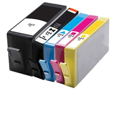 5 Pack HP 564XL Compatible Inkjet Cartridges CN684WA+CB322WA-CB325WA CN684WA+CB322WACB325WA [1BK,1PBK,1C,1M,1Y]
