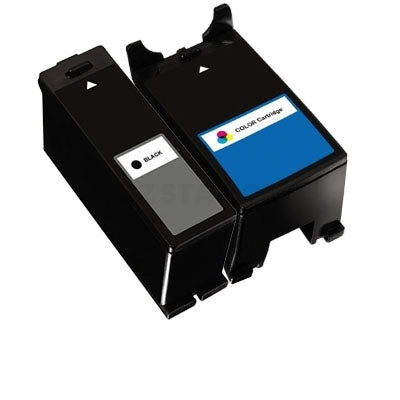 2-Pack Dell V313/V313W/V515W/P513W/P713W/V715W (Series 21/22/23/24) High Yield Compatible Ink Combo [1BK,1C]