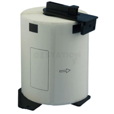 10 x Brother DK-11241 DK11241 Compatible Black Text on White 102mm x 152mm Die-Cut Paper Label Roll - 200 labels per roll