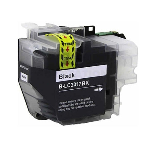 3 x Brother LC-3317 LC3317 BK Compatible Black Ink Cartridge