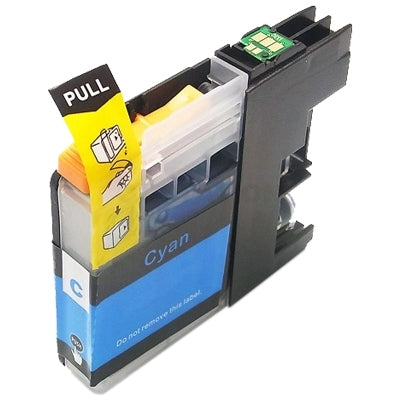 Compatible Brother LC-133C LC133C Cyan Ink Cartridge - 600 Pages