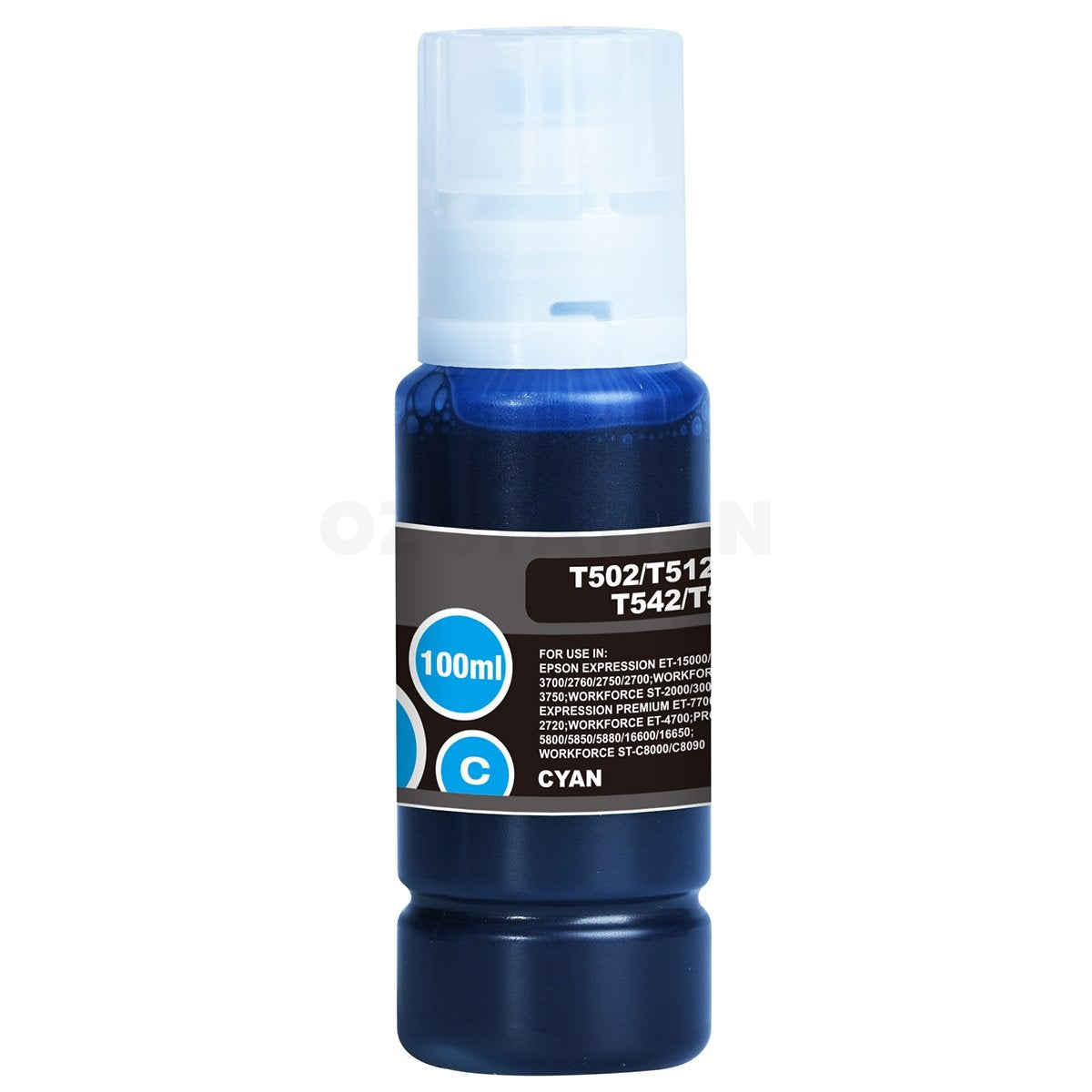 Compatible Epson EcoTank Cyan Sublimation Ink Bottle 100ml