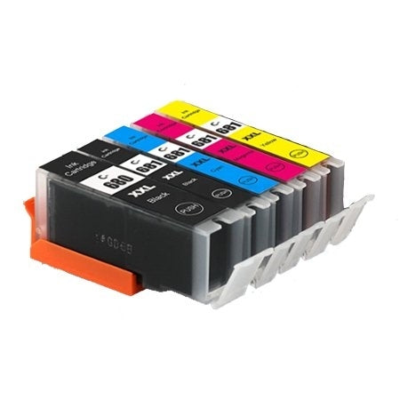 12 Pack Canon PGI-680XXL PGI680XXL CLI-681XXL Extra High Yield Compatible Inkjet Cartridges Combo [4BK,2PBK,2C,2M,2Y]