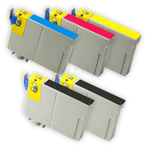 5-Pack Compatible Epson 138 T1381-T1384 T1381T1384 Inkjet Cartridges [2BK,1C,1M,1Y]