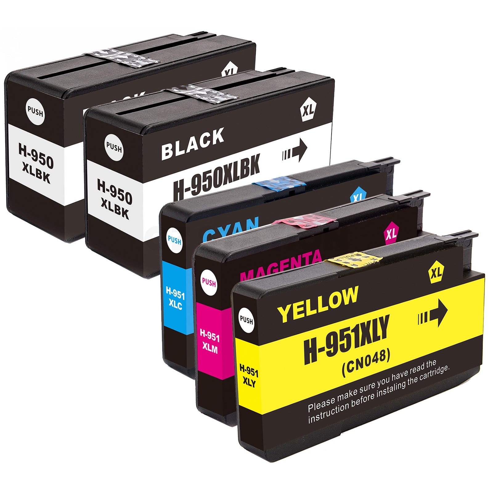 5 Pack HP 950XL + 951XL Compatible Inkjet Cartridges CN045AA - CN048AA [2BK,1C,1M,1Y]