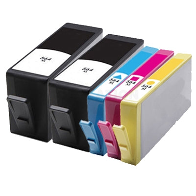 10 Pack HP 564XL Compatible Inkjet Cartridges CN684WA+CB323WA-CB325WA CN684WA+CB323WACB325WA [4BK,2C,2M,2Y]