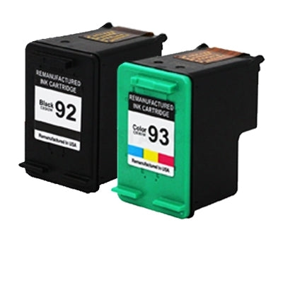 2 Pack HP 92 + 93 Compatible Inkjet Cartridges  C9362WA + C9361WA [1BK,1CL]