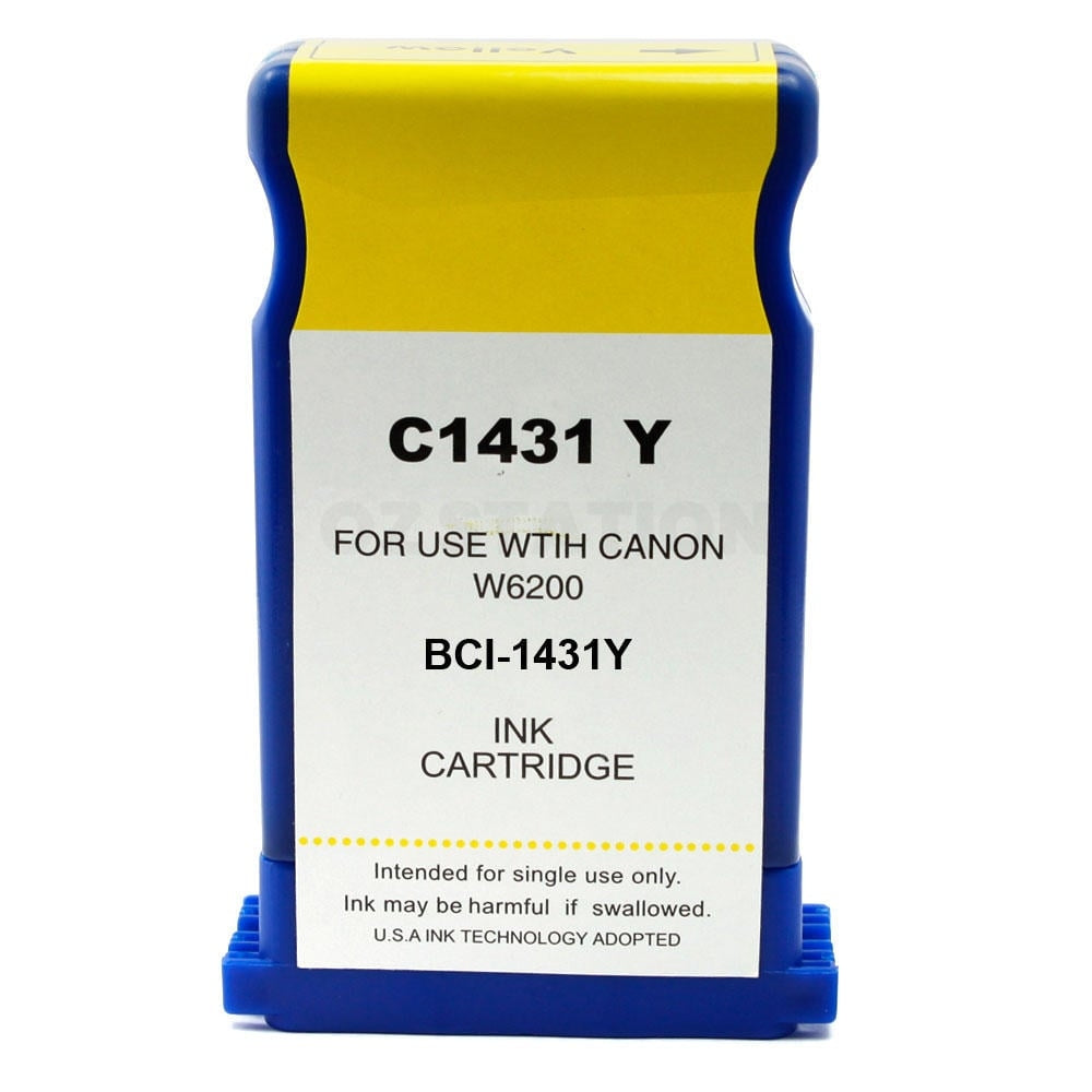 Compatible Canon BCI-1431Y BCI1431Y Yellow Ink Cartridge - 130ML