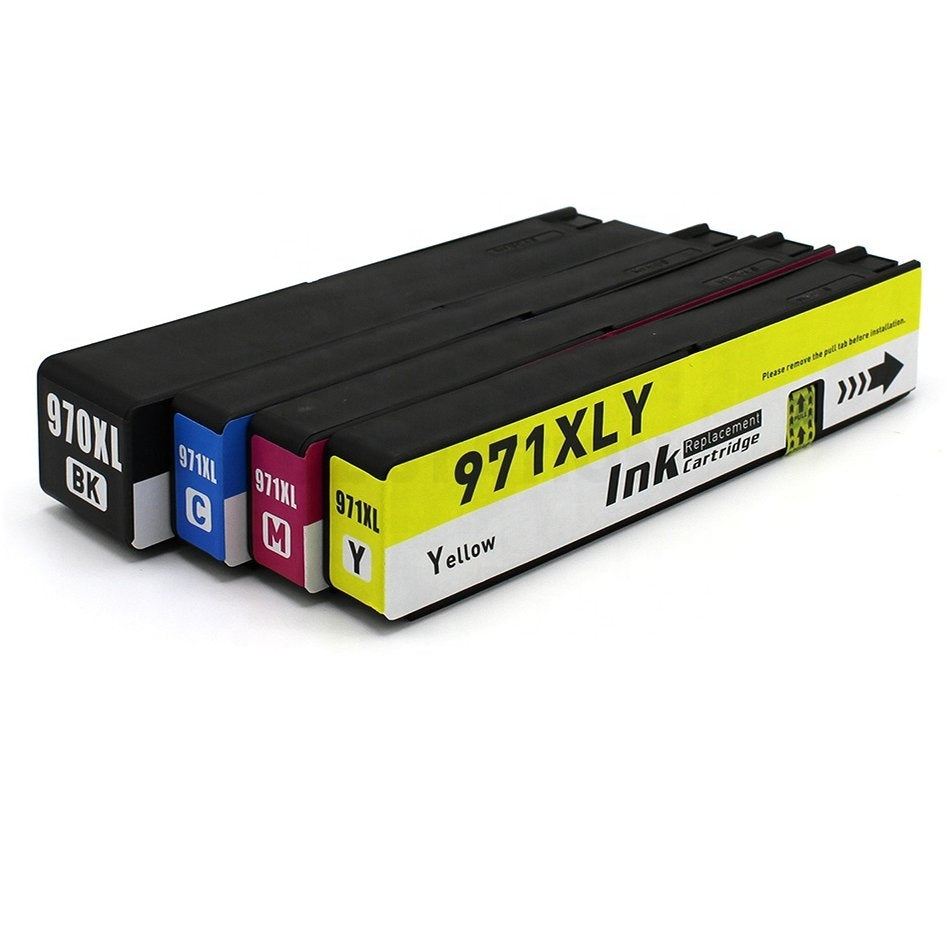 4 Pack HP 970XL + 971XL Compatible High Yield Inkjet Cartridges CN625AA - CN628AA [1BK,1C,1M,1Y]