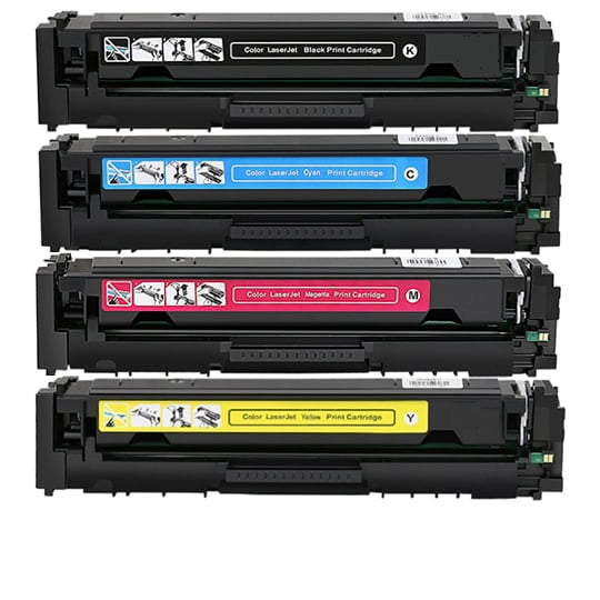 4 Pack HP 215A W2310A-W2313A W2310AW2313A Compatible Toner Cartridge Combo [1BK,1C,1M,1Y]