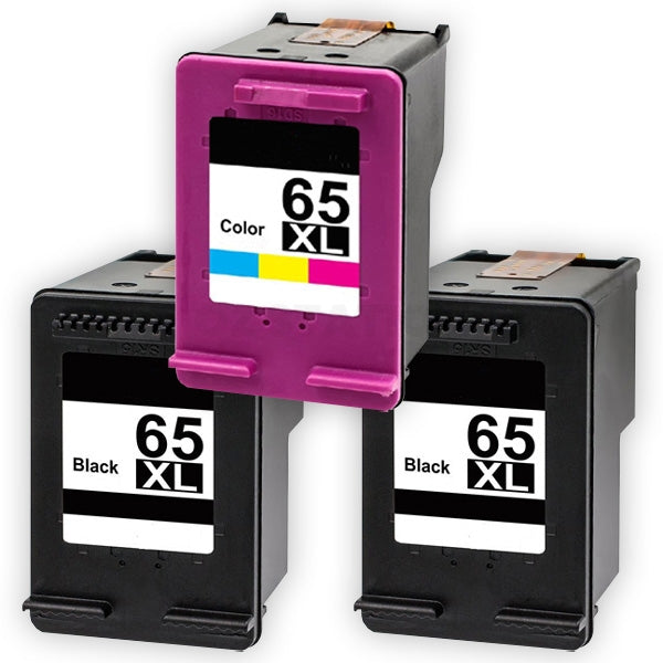 6 Pack HP 65XL Compatible High Yield Ink Combo N9K04AA + N9K03AA [4BK,2CL]