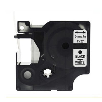 3 x Dymo SD53713 / S0720930 Compatible 24mm Black Text on White Label Cassette - 7 meters