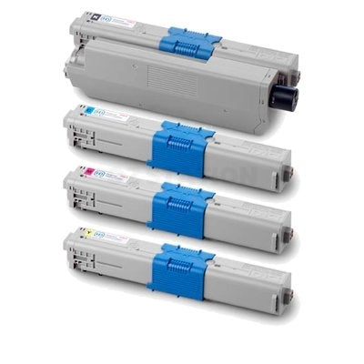 4 Pack Compatible OKI C510,C530,MC561 Toner Cartridges (44469806-44469727)