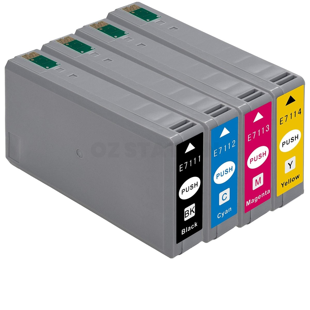 4 Pack Epson 711XXL Compatible Ink Combo [C13T675192-C13T675492] [C13T675192C13T675492] [1BK,1C,1M,1Y]