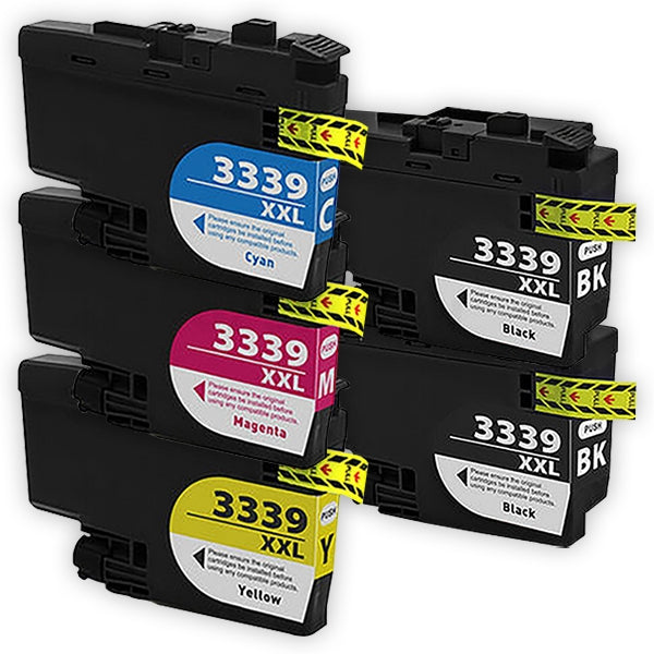10 Pack Brother LC-3339XL LC3339XL Compatible High Yield Ink Cartridge Combo [4BK, 2C, 2M, 2Y]