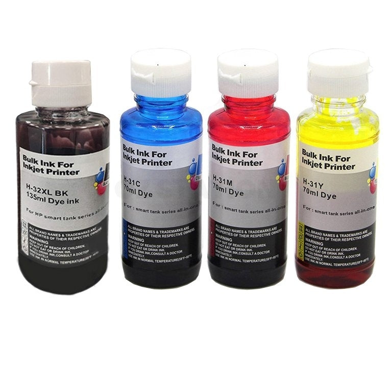 8 Pack HP 32XL + 31 Compatible Ink Bottle 1VV24AA 1VU26AA-1VU28AA 1VU26AA1VU28AA [2BK,2C,2M,2Y]