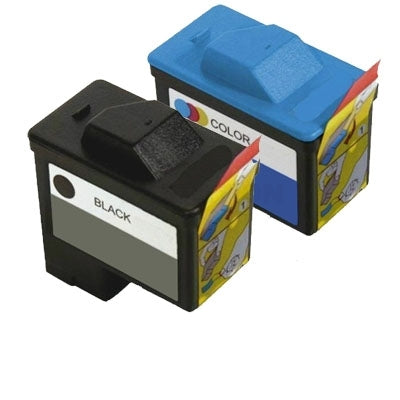 2 Pack Dell 720 A920 (T0529 + T0530) Compatible Ink Combo [1BK,1C]