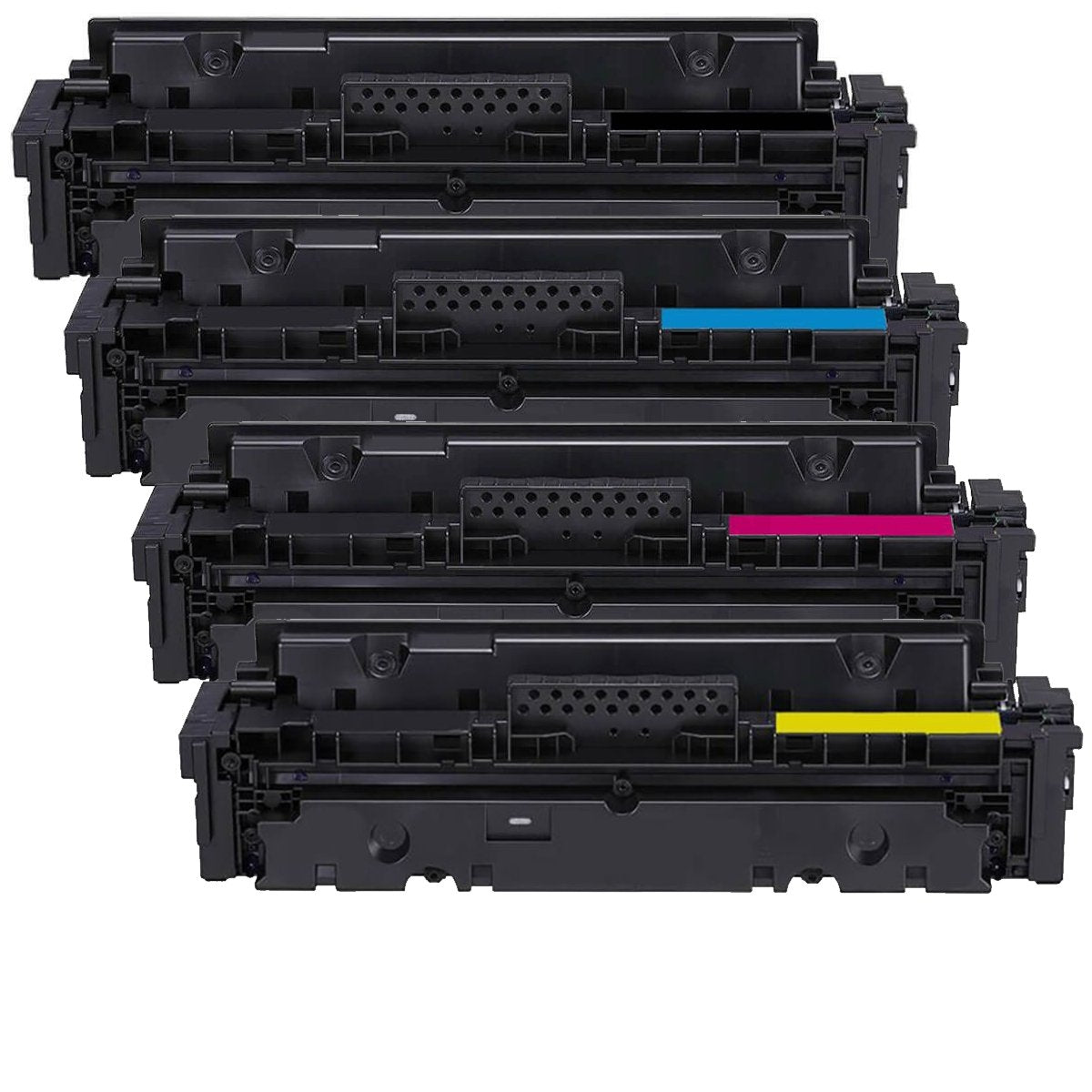 4 Pack Canon CART-055H CART055H High Yield Compatible Toner Cartridge Combo [1BK, 1C, 1M, 1Y]