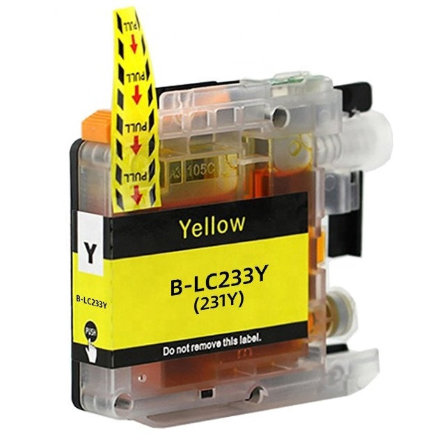Brother LC-233Y LC233Y Yellow Compatible Ink Cartridge