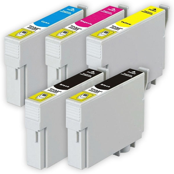 5 Pack Compatible Epson T0561-T0564 T0561T0564 series [2BK,1C,1M,1Y]