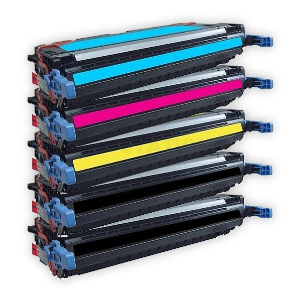 5 Pack HP Q7560A-Q7563A Q7560AQ7563A (314A) Compatible Toner Cartridges [2BK,1C,1M,1Y]