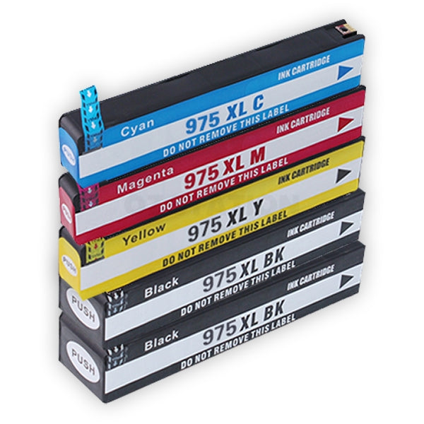 10 Pack HP 975X Compatible High Yield Inkjet Combo L0S00AA - L0S09AA [4BK,2C,2M,2Y]