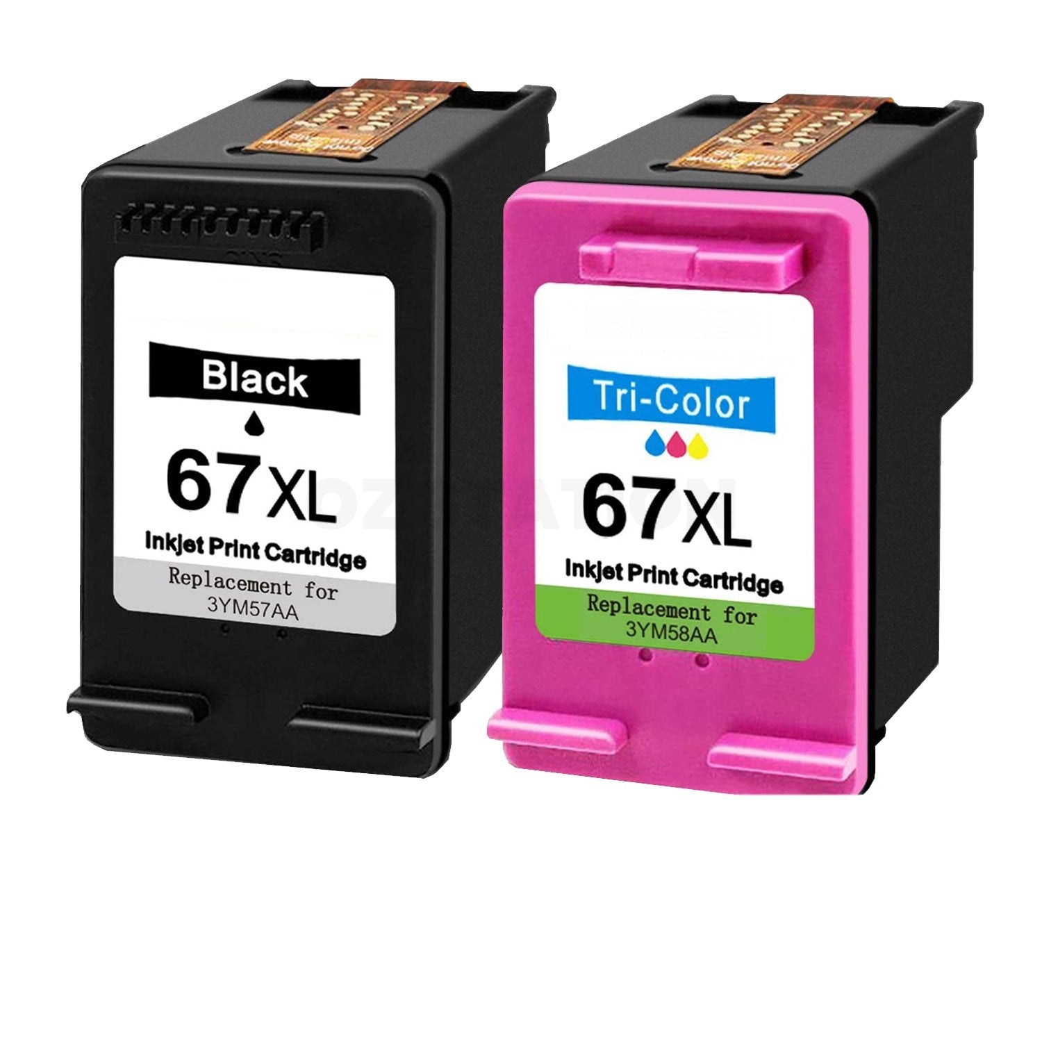 6 Pack HP 67XL Compatible High Yield Inkjet Cartridges 3YM57AA + 3YM58AA [3BK,3CL]