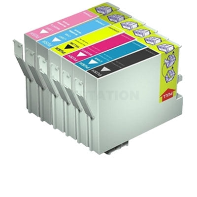6 Pack Compatible Epson T5591-T5596 T5591T5596 Ink Cartridge series [1BK,1C,1M,1Y,1LC,1LM]