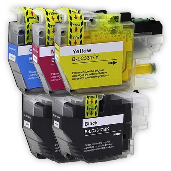 10 Pack Brother LC-3317 LC3317 Compatible Ink Cartridges Combo [4BK, 2C, 2M, 2Y]