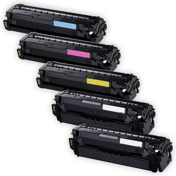 5 Pack Compatible Samsung SLC2620 SLC2670 SLC2680 Toner Cartridge Set CLT-505L CLT505L [2BK,1C,1M,1Y]